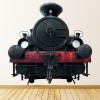 Black Steam Engine Train Wall Sticker