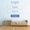 Personalised Name Login Wall Sticker