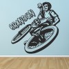 Personalised Name BMX Bike Wall Sticker