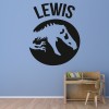 Personalised Name T-Rex Jurassic Park Wall Sticker