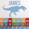 Personalised Name Dinosaur T-Rex Wall Sticker