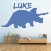 Personalised Name Triceratops Wall Sticker