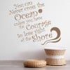 Courage Inspirational Quote Wall Sticker