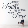 Faith Inspirational Quote Wall Sticker