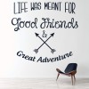 Good Friends Inspirational Quote Wall Sticker