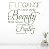 Elegance Is Beauty Audrey Hepburn Quote Wall Sticker