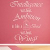 Intelligence Without Ambition Dali Quote Wall Sticker