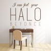 I Can Feel Your Halo Beyonce Song Lyrics Wall Sticker