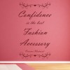 Confidence Fashion Quote Wall Sticker