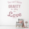 Falling In Love Albert Einstein Quote Wall Sticker