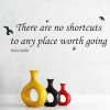There Are No Shortcut Helen Keller Quote Wall Sticker