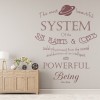 Powerful Being Isaac Newton Quote Wall Sticker