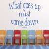 What Goes Up Isaac Newton Quote Wall Sticker