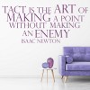 Tact Isaac Newton Quote Wall Sticker