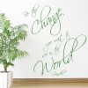 Be The Change Gandhi Quote Wall Sticker