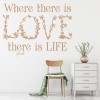 Where There Is Love Gandhi Life Quote Wall Sticker