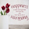 Happiness And Harmony Ghandi Quote Wall Sticker