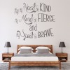 Spirit Be Brave Inspirational Quote Wall Sticker