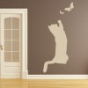 Cute Cat & Butterfly Wall Sticker