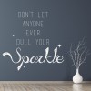Sparkle Inspirational Quote Wall Sticker