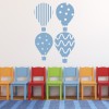 Hot Air Balloon Baby Nursery Wall Sticker Set