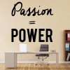 Passion Power Inspirational Quote Wall Sticker