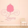 Personalised Name Princess Carriage Wall Sticker