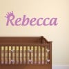 Personalised Name Crown Wall Sticker