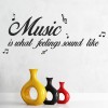 What Feelings Sound Like Music Quote Wall Sticker