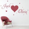 Personalised Names Love Quote Wall Sticker