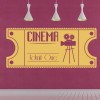 Cinema Ticket Vintage Movie Wall Sticker
