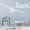 Personalised Name Plane Wall Sticker