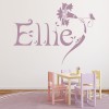 Personalised Name Flower Wall Sticker