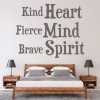 Heart Mind Spirit Inspirational Quote Wall Sticker
