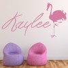 Personalised Name Flamingo Wall Sticker