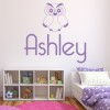Personalised Name Owl Wall Sticker