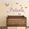 Personalised Name Flock Of Birds Wall Sticker