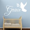 Personalised Name Dove Wall Sticker