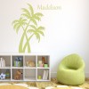 Personalised Name Palm Tree Wall Sticker