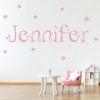 Personalised Name Leaf Wall Sticker