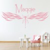 Personalised Name Dragonfly Insect Wall Sticker