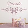 Personalised Name Butterfly Pattern Wall Sticker