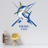 Fishing Club Logo Wall Sticker