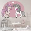 Cute Unicorns Fairytale Friends Wall Sticker