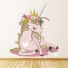 Flower Unicorn Fairytale Fantasy Wall Sticker