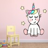 Cute Unicorn & Stars Wall Sticker