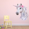 White Unicorn Fairytale Fantasy Wall Sticker