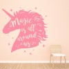 Magic Is All Around Us Unicorn Quote Wall Sticker