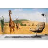 Giraffes On Safari Wall Mural Wallpaper