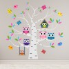 Owl Birch Tree Nursery Wall Sticker